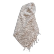 Pläd Natur Vit/beige